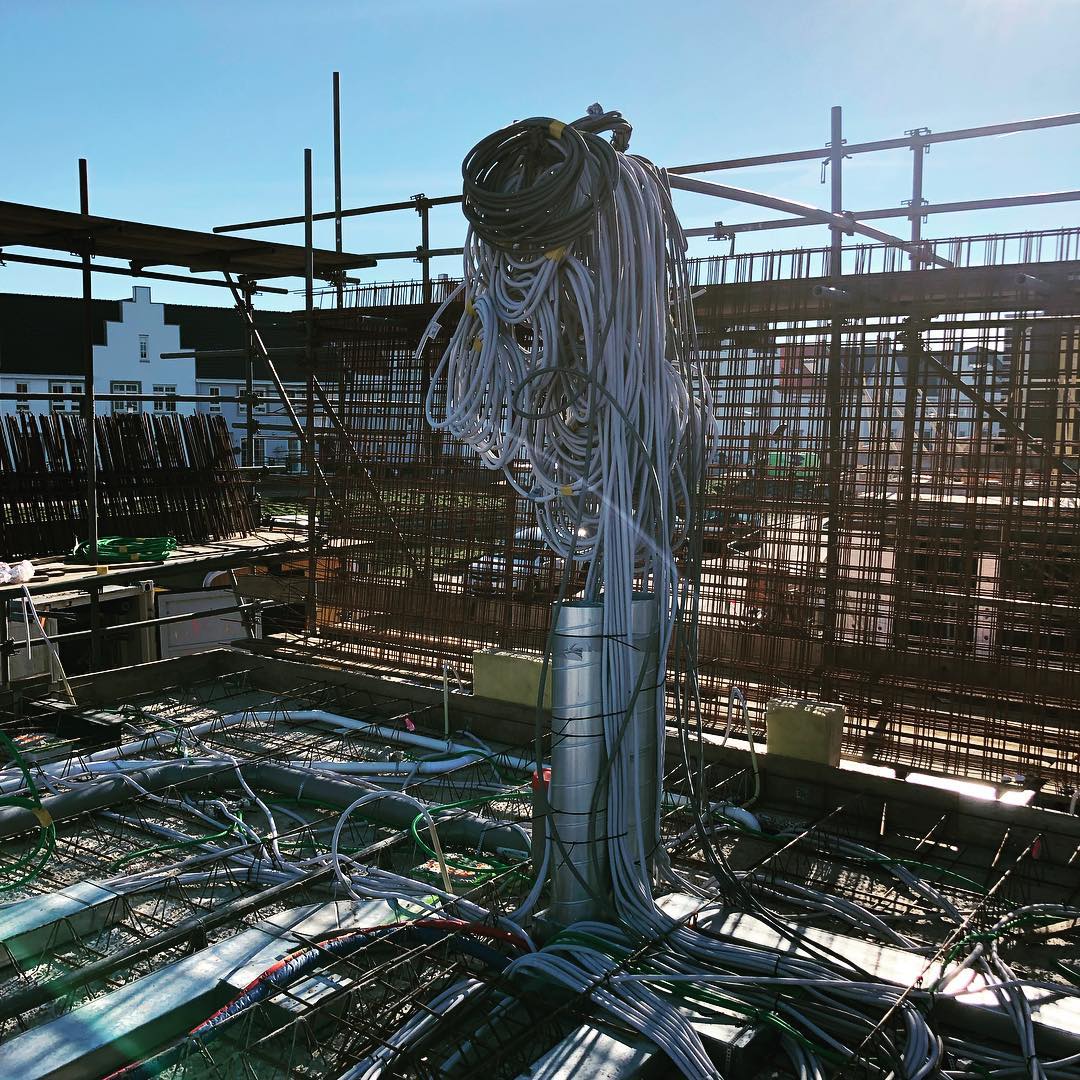 Bekabeling ruwbouwfase Loxone nieuwbouw Harderwijk